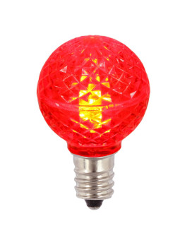 Vickerman G30 Faceted Led Red Bulb E12 38W 25Box Xledg3325