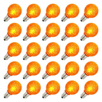 Vickerman G30 Faceted Led Orange Bulb E12 25Box Xledg3825