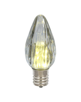 Vickerman F15 Wm White Plastic Led Flame Bulb 25Bx Xledf1125