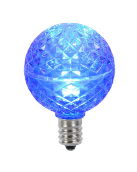 Vickerman G40 Faceted Led Blue Bulb E12 38W 25Bx Xledg4225