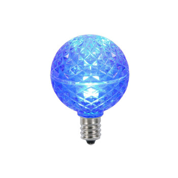 Vickerman G40 Faceted Led Blue Bulb E12 38W 25Bx Xledg4225