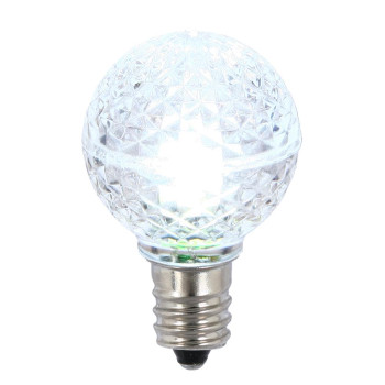 Vickerman G30 Faceted Led Cool Wht Bulb E12 25Box Xledg3525