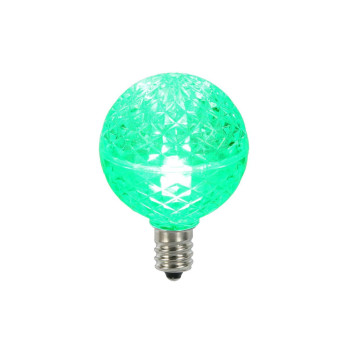 Vickerman G40 Faceted Led Green Bulb E12 38W 25Bx Xledg4425