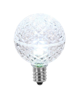 Vickerman G40 Faceted Led Cool Wht Bulb E12 25Box Xledg4525