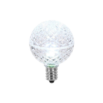 Vickerman G40 Faceted Led Cool Wht Bulb E12 25Box Xledg4525