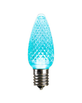 Vickerman C9 Faceted Led Teal Bulb 96W 25Box Xledc9L25