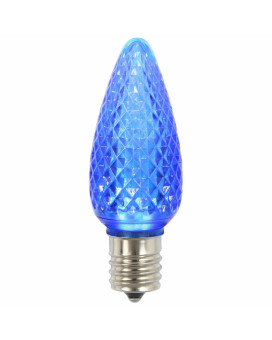 Vickerman C9 Faceted Led Blue Twinkle Bulb 25Box Xledc92T25