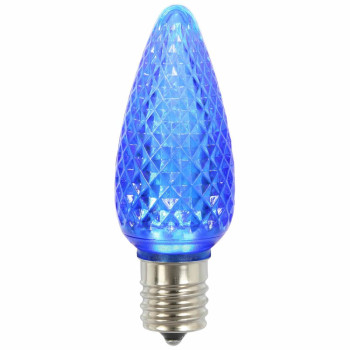 Vickerman C9 Faceted Led Blue Twinkle Bulb 25Box Xledc92T25