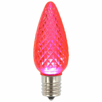 Vickerman C9 Faceted Led Pink Twinkle Bulb 25Box Xledc99T25