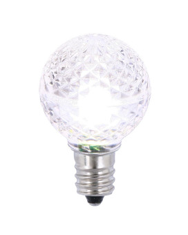 Vickerman G30 Faceted Led Purewht Bulb E12 25Box Xledg3P25