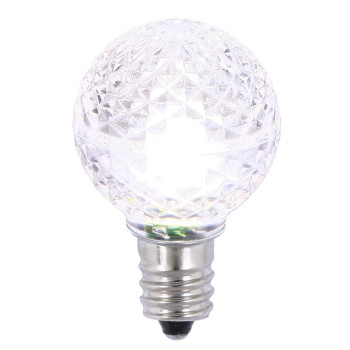 Vickerman G30 Faceted Led Purewht Bulb E12 25Box Xledg3P25