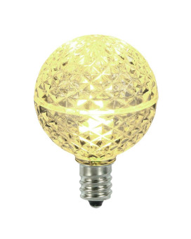 Vickerman G40 Faceted Led Wmwht Bulb E12 38W 25Bx Xledg4125