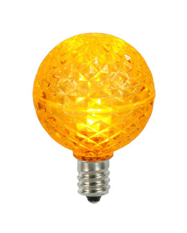 Vickerman G40 Faceted Led Yellow Bulb E12 25Box Xledg4725