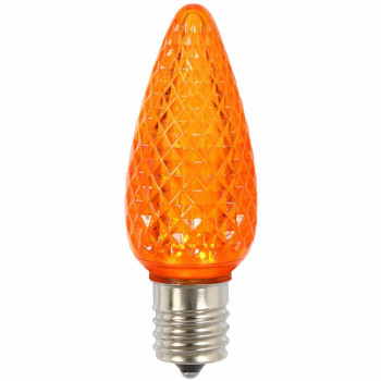 Vickerman C9 Faceted Led Orange Bulb 45W 25Box Xledc9825