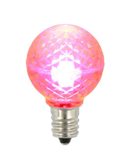 Vickerman G30 Faceted Led Pink Bulb E12 38W 25Bx Xledg3925