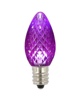 Vickerman C7 Faceted Led Purple Twinkle Bulb 25Bx Xledc76T25