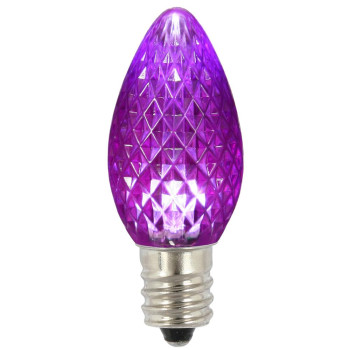 Vickerman C7 Faceted Led Purple Twinkle Bulb 25Bx Xledc76T25