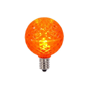 Vickerman G40 Faceted Led Orange Bulb E12 25Box Xledg4825