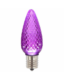 Vickerman C9 Faceted Led Purple Twinkle Bulb 25Bx Xledc96T25