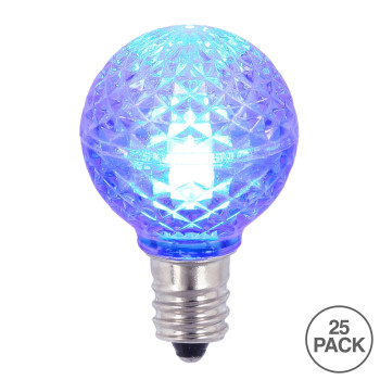 Vickerman G30 Faceted Led Blue Bulb E12 38W 25Bx Xledg3225