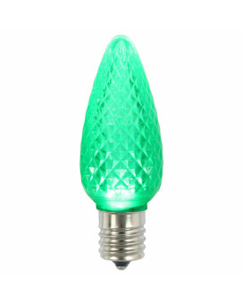 Vickerman C9 Faceted Led Green Bulb 45W 25Box Xledc9425