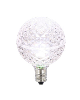 Vickerman G40 Faceted Led Purewht Bulb E12 25Box Xledg4P25