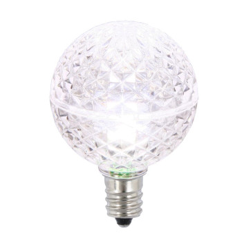 Vickerman G40 Faceted Led Purewht Bulb E12 25Box Xledg4P25