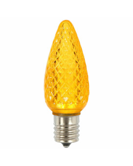 Vickerman C9 Faceted Led Yellow Bulb 45W 25Bpx Xledc9725