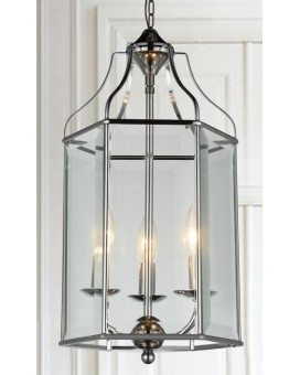 3 Light Up Chandelier With Chrome Finish