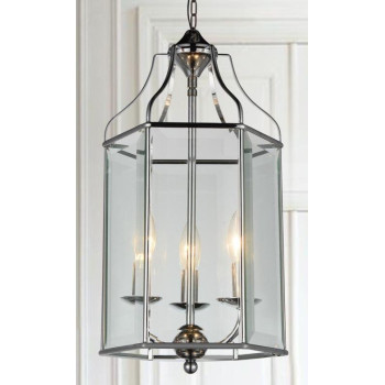 3 Light Up Chandelier With Chrome Finish