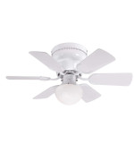 Westinghouse Lighting 7230800 Petite Indoor Ceiling Fan With Light 30 Inch White