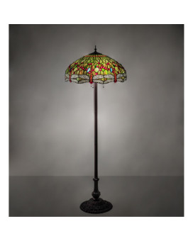 62 High Tiffany Hanginghead Dragonfly Floor Lamp