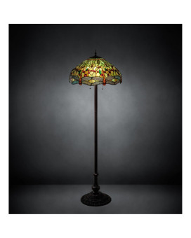 62 High Tiffany Hanginghead Dragonfly Floor Lamp