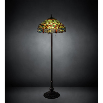 62 High Tiffany Hanginghead Dragonfly Floor Lamp