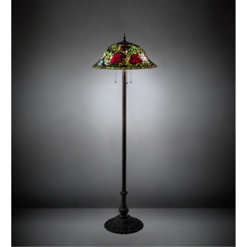 62 High Tiffany Rosebush Floor Lamp