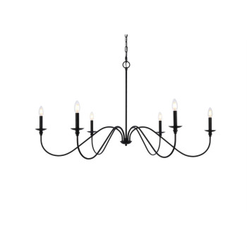 Rohan 48 Inch Chandelier In Matte Black