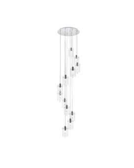 Hana 12 Lights Chrome Pendant