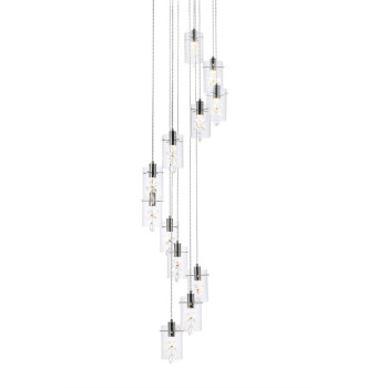 Hana 12 Lights Chrome Pendant