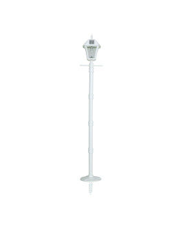 Gama Sonic Baytown Ii Bulb Solar Lamp Post With Gs Light Bulb And Ezanchor Base White 105Bsg21