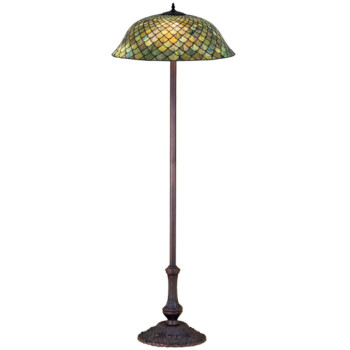 63H Tiffany Fishscale Floor Lamp