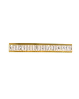 Monroe Integrated Led Chip Light Gold Wall Sconce Clear Royal Cut Crystal