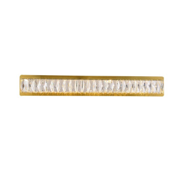 Monroe Integrated Led Chip Light Gold Wall Sconce Clear Royal Cut Crystal