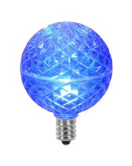 G50 Faceted Led Blue Bulb E17 45W 25Bx