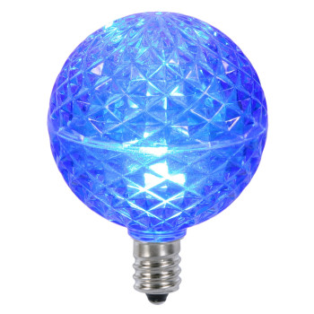 G50 Faceted Led Blue Bulb E17 45W 25Bx