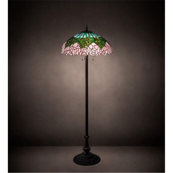 62 High Tiffany Cabbage Rose Floor Lamp