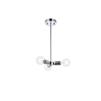 Reyes 3 Lights Chrome Pendant