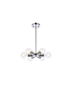 Reyes 6 Lights Chrome Pendant