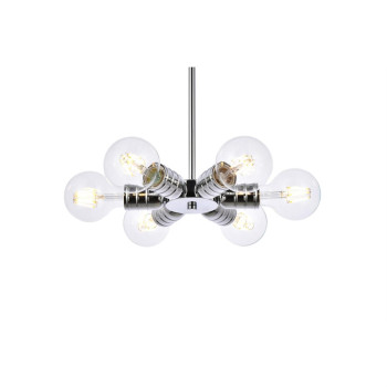 Reyes 6 Lights Chrome Pendant