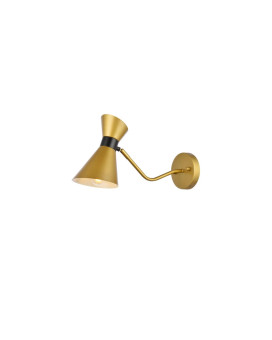 Halycon 5 Inch Brass Wall Sconce