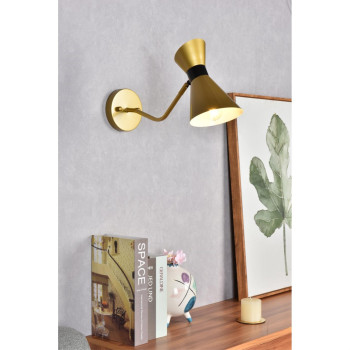 Halycon 5 Inch Brass Wall Sconce